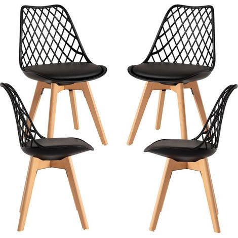 Packs Sillas Comedor - Pack 4 Sillas Mima - Negro