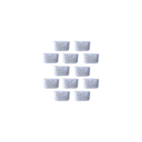 12pcs Filtres à eau à charbon de rechange Filtre non tissé pour cafetières (1/5)