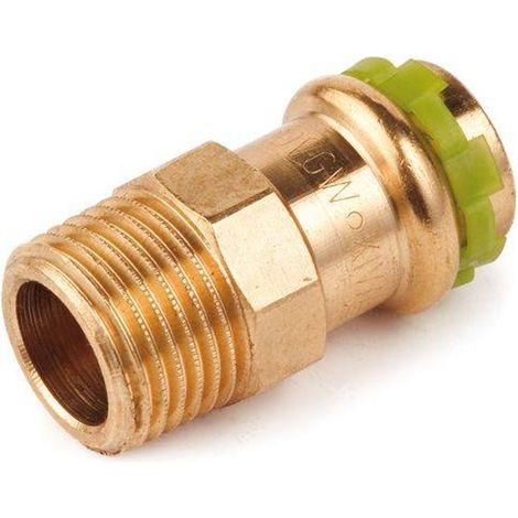 Kupfer Pressfitting Sudo-Press Übergangsverschraubung Außengewinde 28 mm - 3/4" Kontur V DVGW