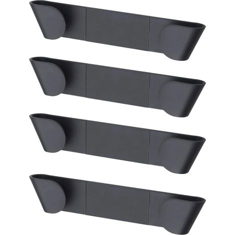 Ensemble de 4 supports muraux de rangement pour couvercles de casseroles et poêles, auto-adhésifs (1/5)