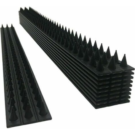 Set of 10 Bird Repellent Spikes for Wall Fences - Deterrent with Spikes to Keep Birds Away - INHHUB (1/4)