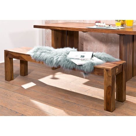 Bank Sheesham 178x35x45 noble unique lackiert SYDNEY 130