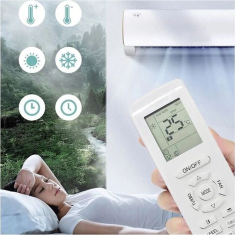 Télécommande GREE YAP1F pour climatiseur – Fonction chauffage et refroidissement – Alimentation 2 piles AA – Compatible avec GREE (1/5)