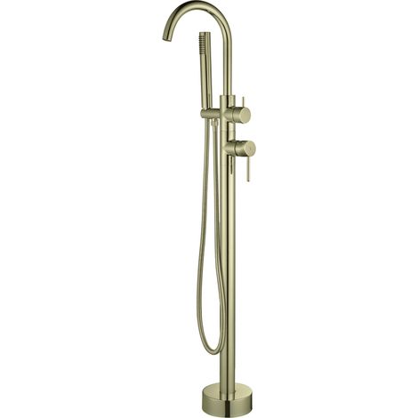 Robinet de baignoire sur pied  Série PLENUM finition or brossé - KÄLLA
