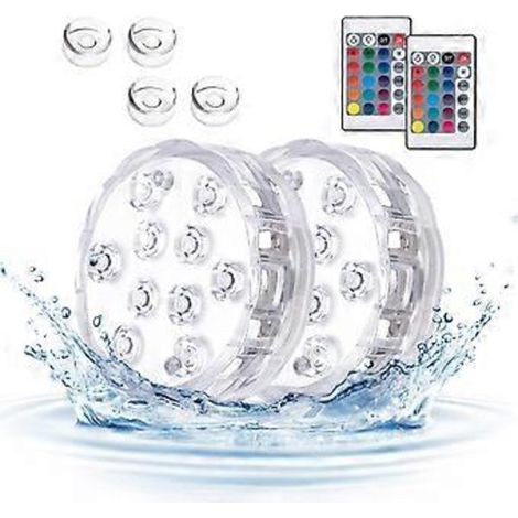 Cette lampe LED pour piscine, alimentée par des piles AAA, peut être utilisée pour la décoration intérieure, le mobilier de salle de bain extérieur, un pot de fleurs ou une lampe de chevet pour enfant (1/5)
