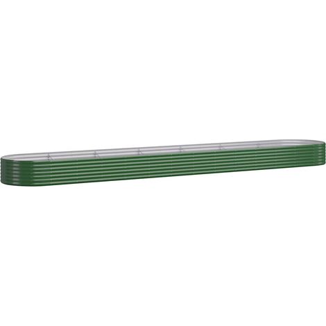 Maison Exclusive - Hochbeet Verzinkter Stahl 544x100x36 cm Grün
