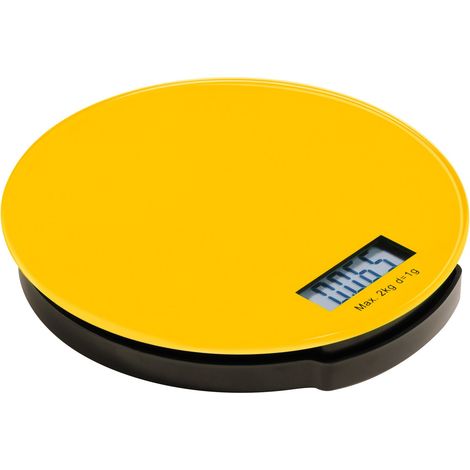 Premier Housewares Zing Yellow Glass Kitchen Scale - 2kg (1/2)