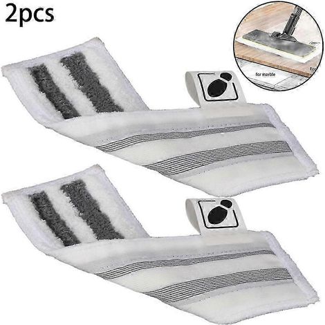Lot de 2 lingettes de nettoyage pour aspirateur vapeur Karcher EASYFIX SC1, SC2, SC3, SC4 et SC5. (1/5)
