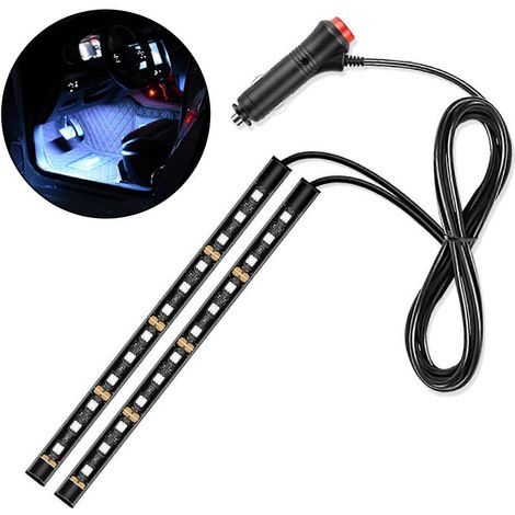LED-Lichtleisten für Autos mit USB-Anschluss, dekorative Bodenbeleuchtung, Autoteil