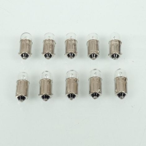 Ampoule RMS 12V 4W BA9S ergot face à face blanche pour moto auto (1/5)