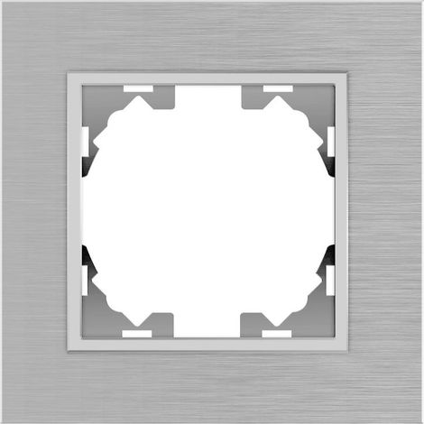 IluminaShop - Marco de Aluminio Empotrable Gris para 1 Modulo Serie wLux (1/2)