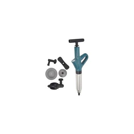 (Blue)Deboucheur WC Puissant, Deboucheur Toilette Avec BaromèTre, Pompe Deboucheur Canalisation avec Quatre Ventouses,pour Lavabos, Siphons de Sol, Toilettes, Obstruction de Tuyaux (1/5)