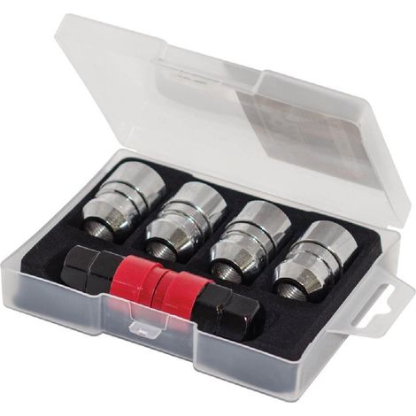 4 Ecrous Antivol 14x150 Type GG - avec 2 Cles - Butzi