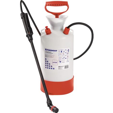 Pulverizador a presión llenado contenido 6l 3bar junta EPDM PROMAT
