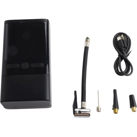 Compresseur à Air Portatif 4000mAh Gonfleur Pneus Voiture sans Fil Mini Pompe avec Lumière LED Affichage Numérique et Port C USB Electrique Compresseur pour Voiture, Moto, Vélo, Balle (1/5)