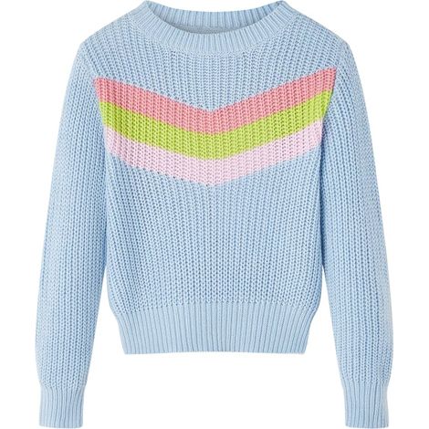 Teenpull – Kinderpullover Gestrickt Blau 104 (1/5)