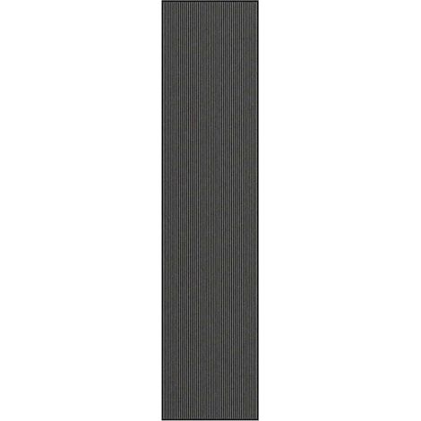 Paillasson rectangulaire antidérapant intérieur extérieur 115 x 500 cm en PP noir