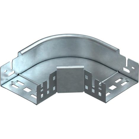 OBO Bettermann Codo de 90° con conexión rápida 60x100 Acero galvanizado en caliente, 6041150