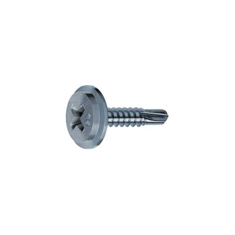 VITI AUTOPERFORANTI TESTA PIATTA E LARGA IN ACCIAIO ZINCATO- - ø mm.4,2x32 - 500 pezzi MUSTAD