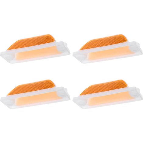 Balises de Signalisation Routière Réfléchissantes et Guidant la Circulation 4pcs Rectangulaires en Plastique Polycarbonate Améliorant la Visibilité pour Autoroute et Route (1/5)
