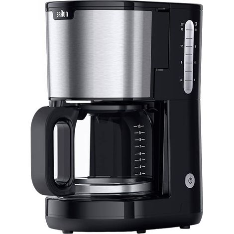 Braun KF 1500 BK Macchina per il caffè Nero, acciaio inox Capacità tazze=10 Caraffa in vetro (1/5)