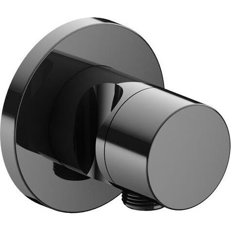 Valvola deviatrice a 2 vie IXMO DN 15, UP, con maniglia IXMO Rosetta Pure tonda cromata nera lucida KEUCO