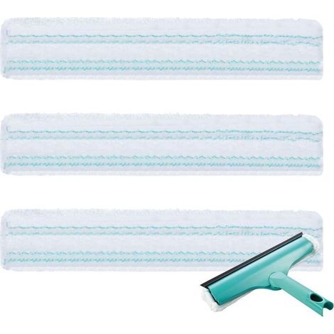 Lot de 3 housses de rechange pour essuie-glace Leifheit Window & Frame Cleaner L, housse de rechange en microfibre, nettoyage des vitres sans traces (1/5)
