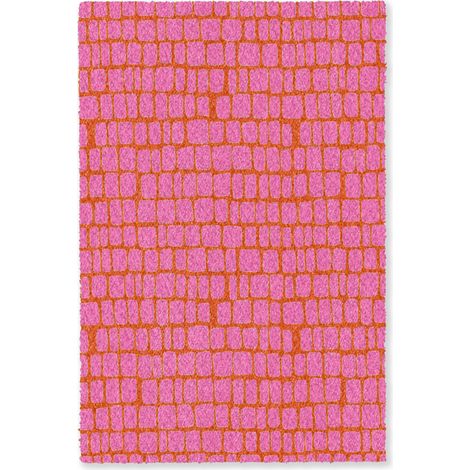 ALFOMBRA Ecológico - Rejilla - Rosa 80x120 cm (1/5)