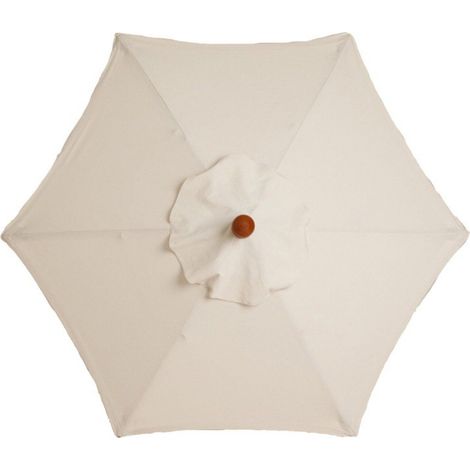 1 Housse de rechange parasol 6 baleines, Toile imperméable 3m, Tissu résistant UV, Pour jardin camping plage (1/5)