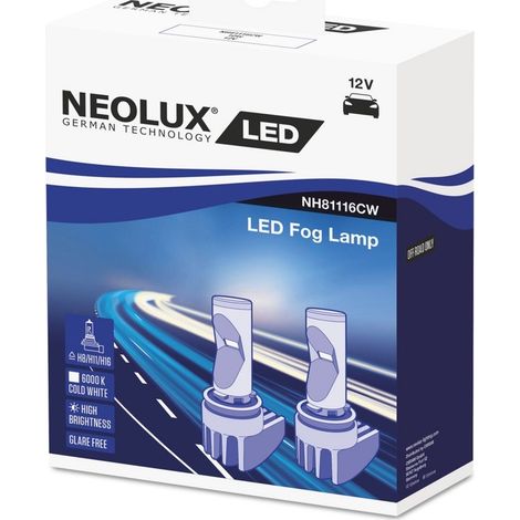 Kit LED H8/H11/H16 NEOLUX Anti-éblouissement NH81116CW 6000K PGJ19-X (1/2)