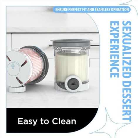 Lot de 2 gobelets compatibles avec machines à glace et crème glacée molle série NC700, sans BPA, lavables, adaptés aux modèles Swirl (1/5)