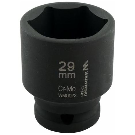 Vaso de impacto hexagonal 1/2". 29 mm. CrMo. DIN 3129. Waryński (1/4)