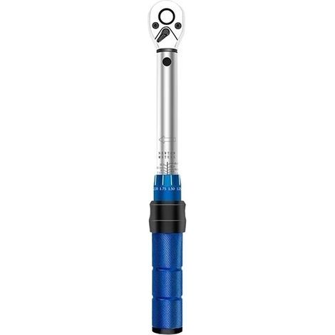 Kit de réparation de vélo, clé dynamométrique à double échelle de précision, entraînement 1/4'', 2-24 N.m, clé à douille pour vélo, outil de réparation à cliquet pour moto, kit d'outils pour vélo (1/4)
