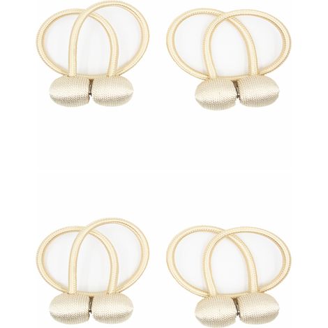 Supports de rideaux magnétiques Or, pack de 2 (1/5)