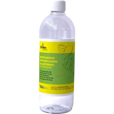 bioetanolo per biocamini da esterno ethaline garden con citronella 1 lt
