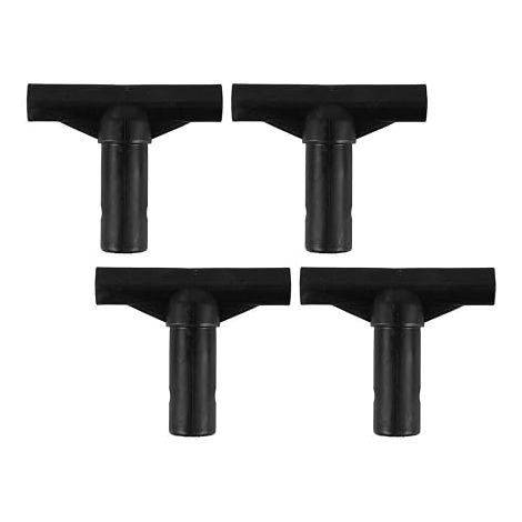4 Pcs Trampoline T Post Connector Kit Plastic Tube End Caps Compact Accessories for Mounting and Repairing Garden Trampolines (1/5)