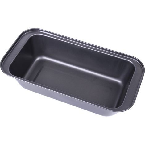 Molde para pan antiadherente de acero al carbono con mango ergonómico, color gris, para pan casero, brownies y bizcochos, 1 pieza (1/5)