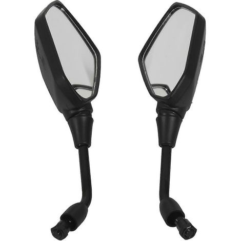 Rétroviseur universel 2 pièces pour moto, grande taille, noir, chromé, pour scooter. (1/4)