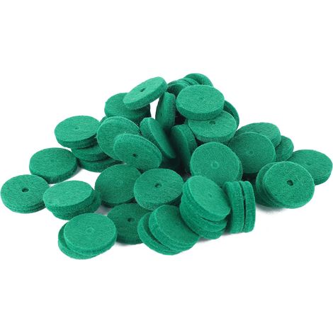 90 pastilles feutre piano 22mm réduction bruit rondes rondelles équilibrage clavier vertes (1/5)