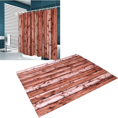 Wasserdichter und dicker Duschvorhang mit 12 Ringen, ideales Wohnaccessoire, 150 x 180 cm. (1/5)