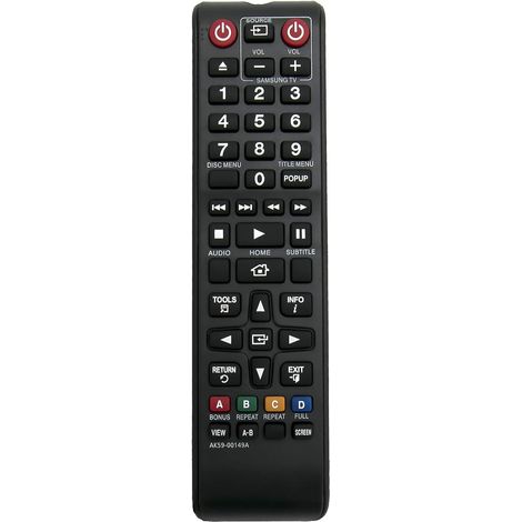 AK59-00149A Telecomando sostitutivo per lettore Blu-Ray Samsung BD-F5700 BD-J5900 BD-F5700 BD-J5900 BD-F5700 BD-J5900 BD-F5100 BD-F5500 BD-F5100/ZF Bd-f5500e BD-F5500K BD-ES5000 BD-E5300 (1/4)
