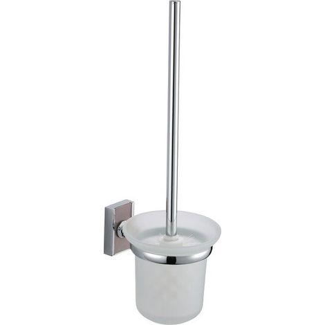 Brosse wc avec support à fixer Zinc Chromé ALBA MSV (1/2)