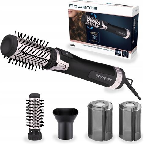ROWENTA Brush Activ 1000W CF9550 Arricciacapelli e asciugacapelli agli ioni con accessori