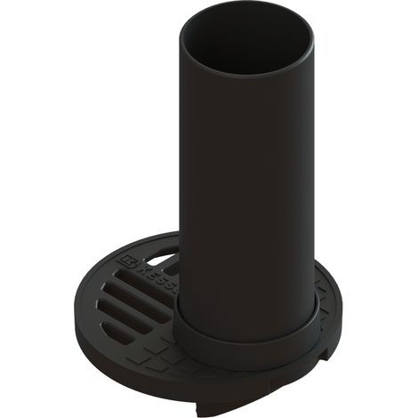 Rallonge pour tuyau de protection d'évacuation des eaux pluviales DN 100, grille perforée