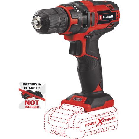 Einhell Akkuschrauber TC-CD 18/35 Li-Solo Power X-Change (Li-Ion, 18 V, 550 min.-1, 35 Nm, 10 mm Bohrfutter, ohne Akku und Ladegerät) (1/10)