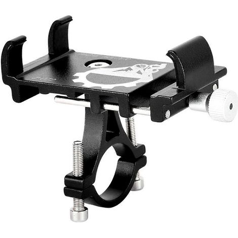 Support de téléphone pour vélo, fixation pour vélo, scooter, VTT, noir (1/5)