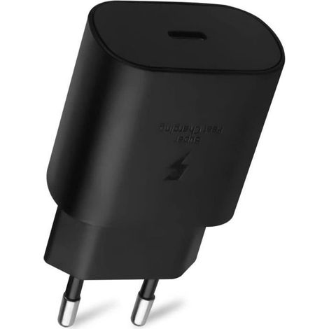 Chargeur secteur - ZSONIX - RAPIDE - 25W - USB Type C - Pour SAMSUNG - Noir (1/2)