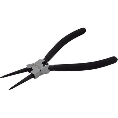 Pinza in cromo-vanadio con becchi per anelli 180 mm -Becchi piegati / Per anelli esterni (1/2)