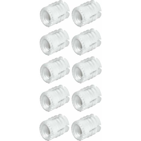– Lot de 10 manchons d'écartement en acier M6 – Longueur 12mm – Trou 8mm – Fixation meuble pour applications spécifiques (1/2)