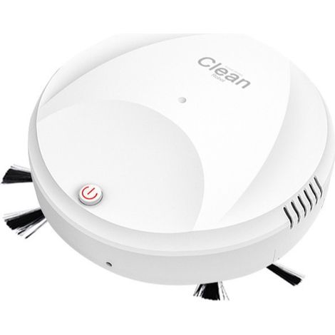 Aspirateur robot de balayage rechargeable Aspirateur robot de balayage à induction automatique intelligent 1pc Blanc (balayage par aspiration et vadrouille)